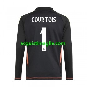 Divisa di Calcio Real Madrid Thibaut Courtois 1 Portiere Trasferta 2024/2025